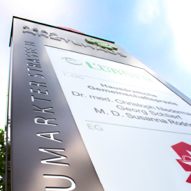 Object signage for a new medical center