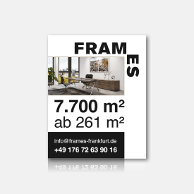 Marketing communication for the "FRAMES" in Frankfurt